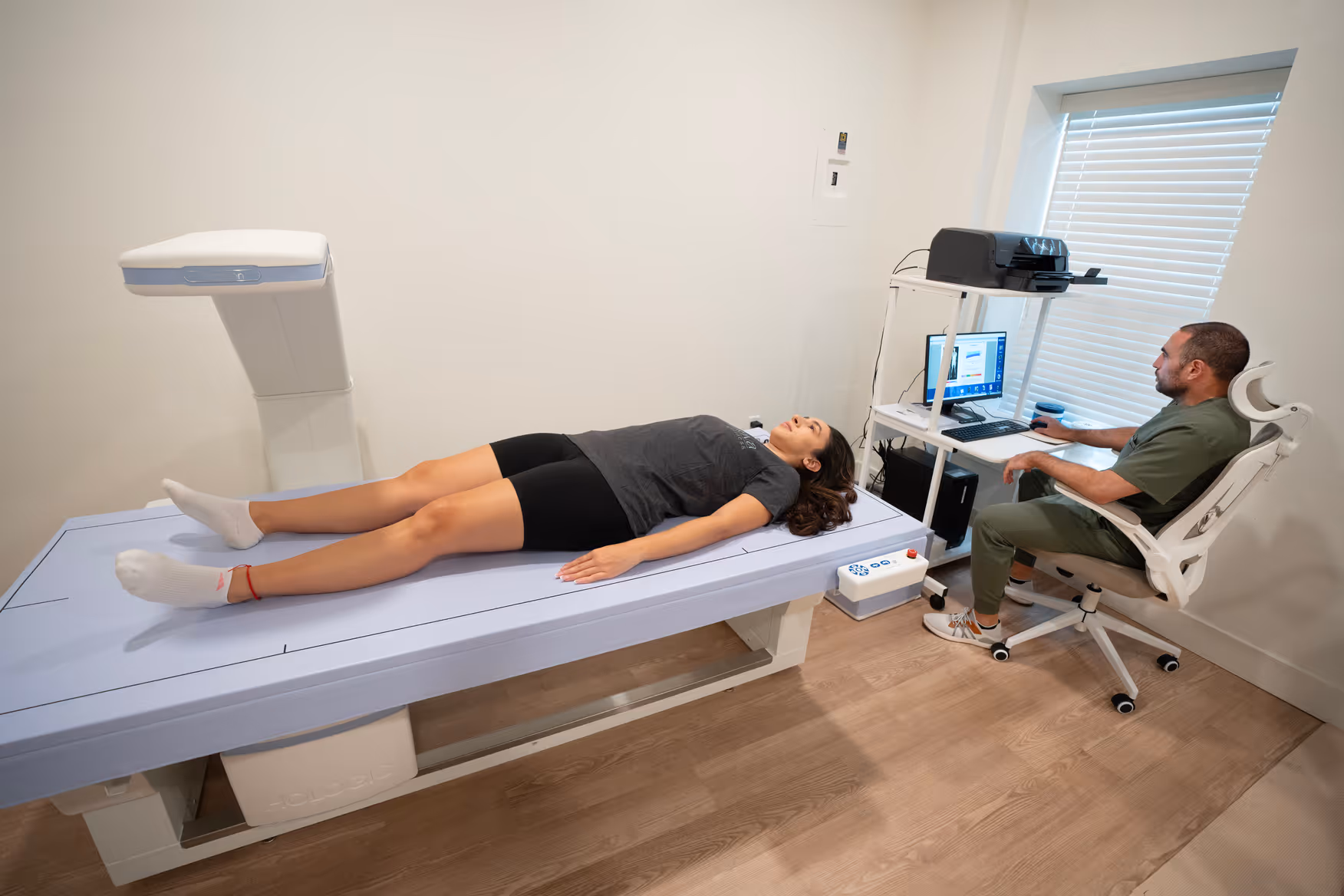A DEXA body composition scan at Nova Wellness